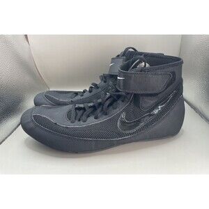 Vintage 2009 Nike SpeedSweep Wrestling Mens 12 Black on Black 366683-002 EUC